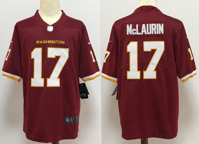 Washington Redskins 17 Terry McLaurin Football Jersey Legend Red