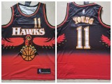 Nike Atlanta Hawks 11 Trae Young Basketball Jersey Red Resto