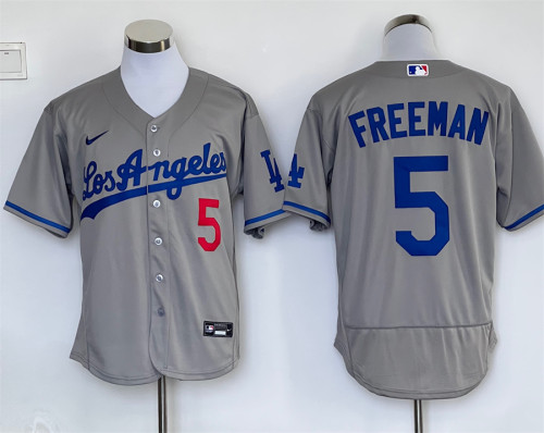 Nike Los Angeles Dodgers 5 Freddie Freeman Baseball Jersey Gary