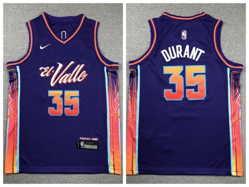Youth Nike Feinikesi suns 35 Kevin Durant Basketball Jersey Purple City Edition
