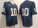 Penn State Nittany Lions 10 Nicholas Singleton Football Jersey Navy Blue