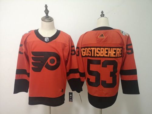 Adidas Classic Philadelphia Flyers Venue version 53 Shayne Gostisbehere Ice Hockey Jersey Orange