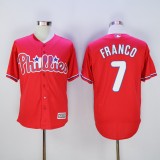 Philadelphia Phillie 7 Maikel Franco Baseball Jersey Red Fan version