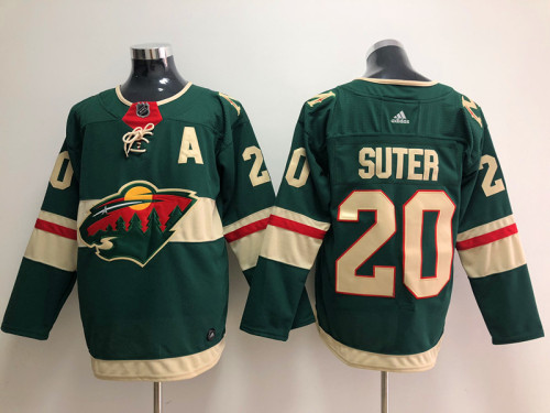 Adidas Classic Minnesota Wild 20 Ryan Suter Ice Hockey Jersey Green