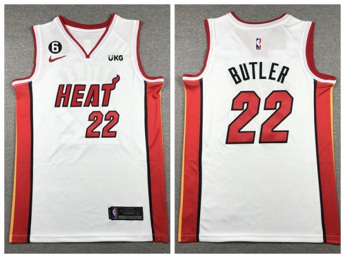 Nike Miami Heat 22 Jimmy Butler Basketball Jersey White