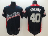 2018 all star New York Yankees 40 Luis Severino Baseball Jersey Navy Blue
