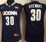 Uconn Huskies 30 Breanna Stewart College Basketball Jersey Navy Blue