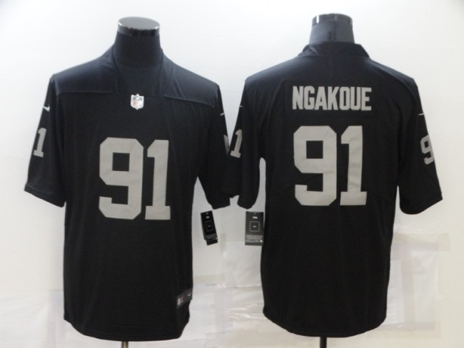 Oakland Raiders 91 Yannick Ngakoue Football Jersey Legend Black