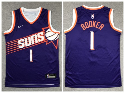 Youth Nike Feinikesi suns 1 Devin Booker Basketball Jersey Purple