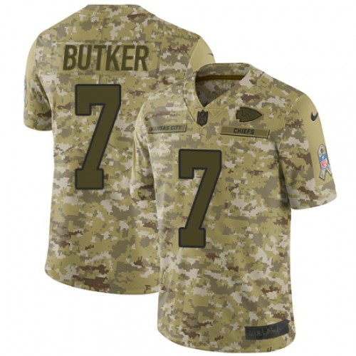 Kansas City Chiefs 7 Harrison Butker Football Jersey Legend Camo