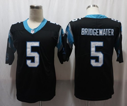 Carolina Panthers 5 Teddy Bridgewater Football Jersey Legend Black
