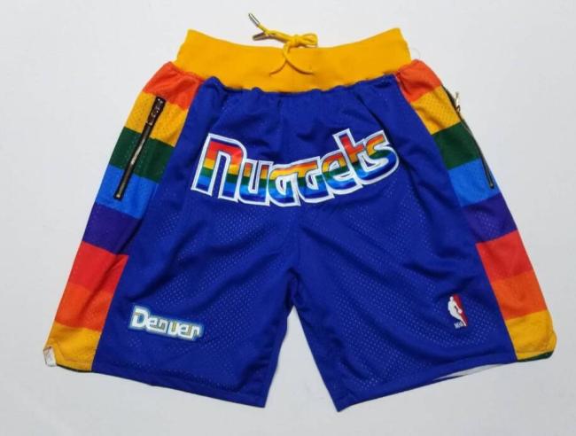 Denver Nuggets Blue Mesh BShorts Retro