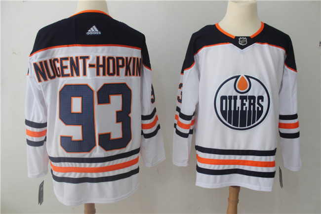 Adidas Classic Edmonton Oilers 93 Ryan Nugent-Hopkins Ice Hockey Jersey White