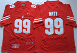 Armour Wisconsin Badgers 99 J.J Watt College Football Jersey Red