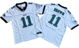 Philadelphia Eagles 11 A.J. Brown Football Jersey White Three Dynasties