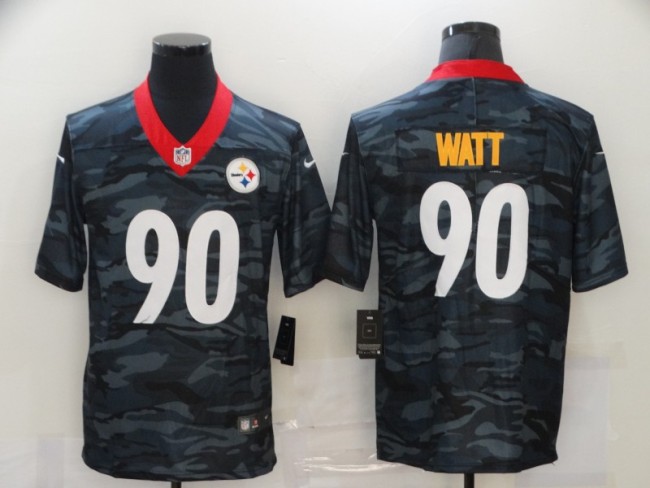 Pittsburgh Steelers 90 T.J. Watt Football Jersey Legend Camo