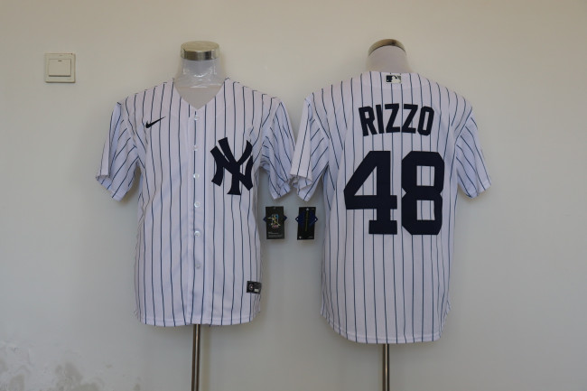 Nke New York Yankees 48 Anthony Rizzo Baseball Jersey White