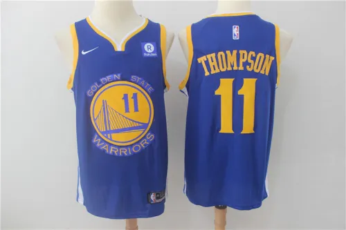 Nike Golden State Warrior 11 klay Thompson Basketball Jersey Blue Fan Edition