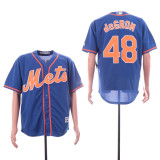 New York Mets 48 Jacob deGrom Baseball Jersey Blue Fans version