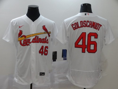 Nike St.Louis Cardinals 46 Paul Goldschmidt Flexbase Baseball Jersey White