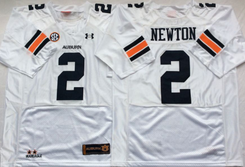 Auburn Tigers 2 Cameron Newton College Football Throwback Jersey White