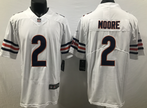 Chicago Bears 2 D.J. Moore Football Jersey Legendary White