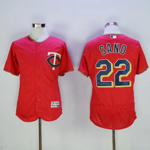 Minnesota Twins 22 Miguel Sano Flexbase Baseball Jersey Red