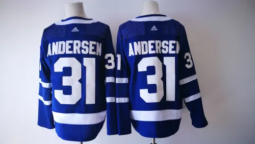 Adidas Classic Toronto Maple Leafs 31 Frederik Andersen Ice Hockey Jersey Blue