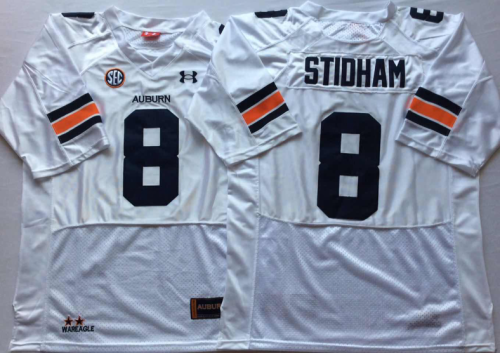 Auburn Tigers 8 Jarrett Stidham College Football Throwback Jersey White