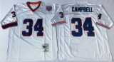 Buffalo Bills 34 Thurman Thomas Footnall Jersey White Retro