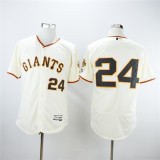 San Francisco Giants 24 Willie Mays Flexbase Baseball Jersey Beige