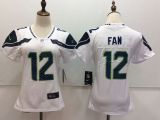 Women Seattle Seahawks 12 12th Fan Football Jersey Legend White