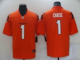 Cincinnati Bengals 1 Ja'Marr Chase Football Jersey Legend Orange