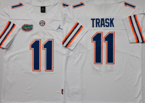 Florida Gators 11 Kyle Trask College Football Jersey White