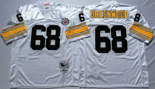 Pittsburgh Steelers 68 L.C. Greenwood Football Jersey White Retro