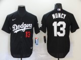 Nike Los Angeles Angeles 13 Max Muncy Baseball Jersey Black Fan