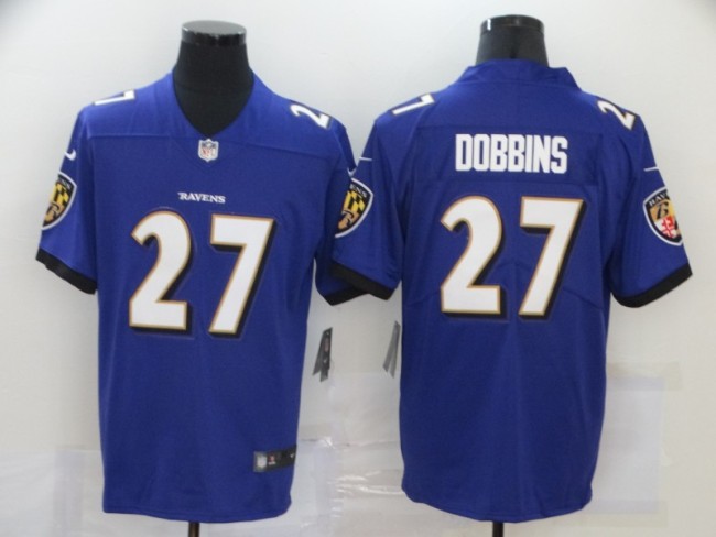 Baltimore Ravens 27 J.K. Dobbins Football Jersey Limited  Purple