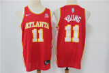 Nike Atlanta Hawks 11 Trae Young Basketball Jersey Red Fan