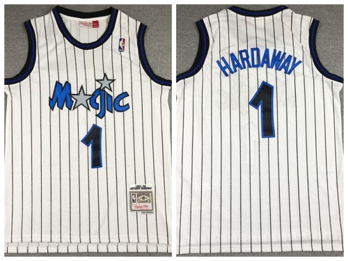 Orlando Magic 1 Penny Hardaway Basketball Jersey White Retro