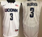 Uconn Huskies 3 Diana Taurasi College Basketball Jersey White