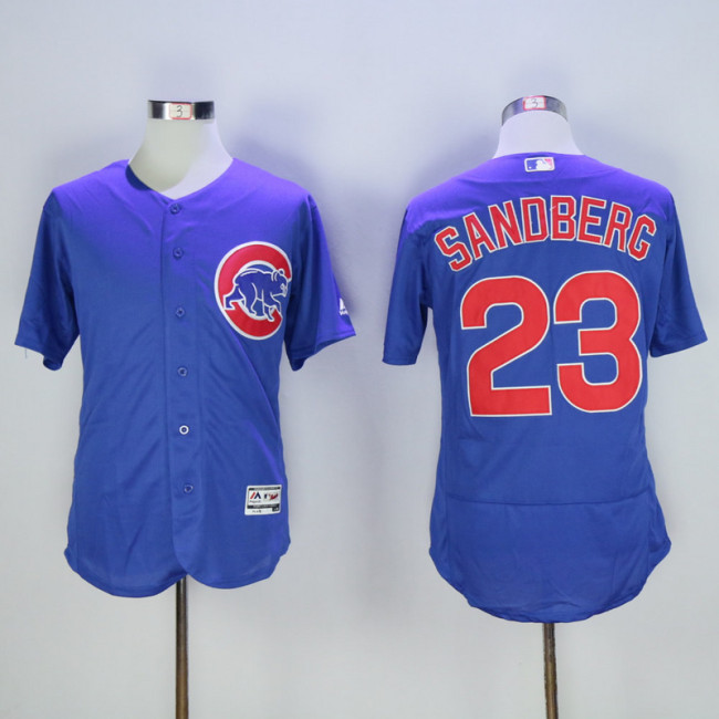 Chicago Cubs 23 Ryne Sandberg Flexbase Baseball Jersey Blue