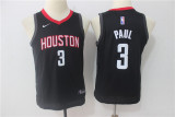 Youth Nike Houston Rockets 3 Chris Paul Basketball Jersey Black Fan Edition