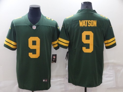 Green Bay Packers 9 Christian Watson Football Jersey Legendary Green