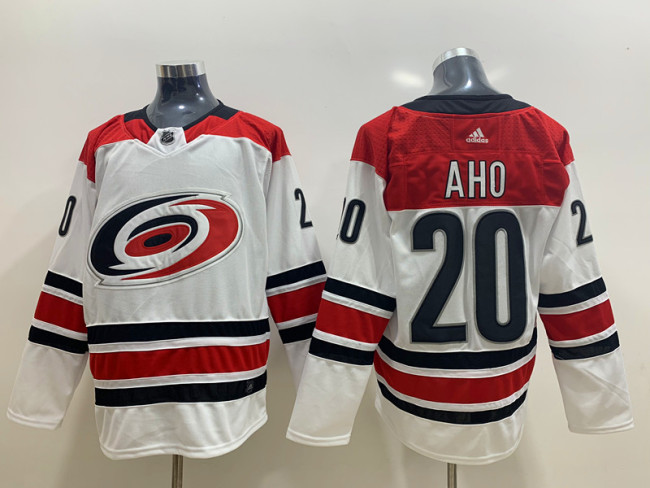 Adidas Carolina Hurricanes 20 Sebastian Aho Ice Hockey Jersey White