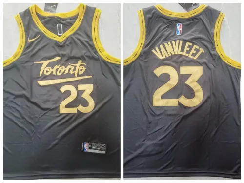 Nike Toronto Raptors 23 Fred VanVleet Basketball Jersey Black City Edition