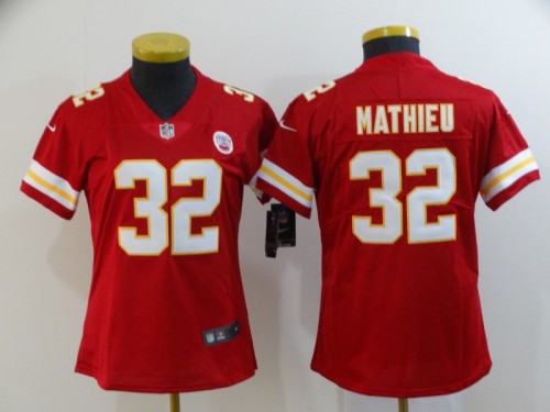 Women Kansas City Chiefs 32 Tyrann Mathieu Football Jersey Legend Red