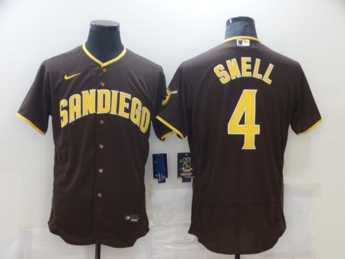 Nike San Diego Padres 4 Blake Snell Flexbase Baseball Jersey Brown