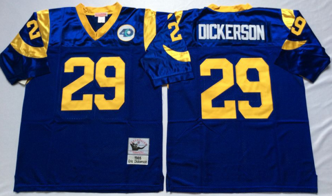 St. Louis Rams 29 Eric Dickerson Football Jersey Blue Retro