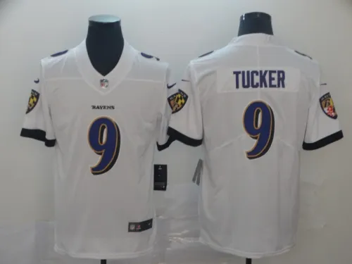 Baltimore Ravens 9 Justin Tucker Football Jersey White Fan Edition