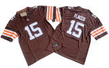 Cleveland Browns 15 Joe Flacco Football Jersey Brown Three Dynasties